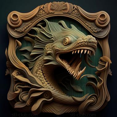 3D model st sea monster (STL)